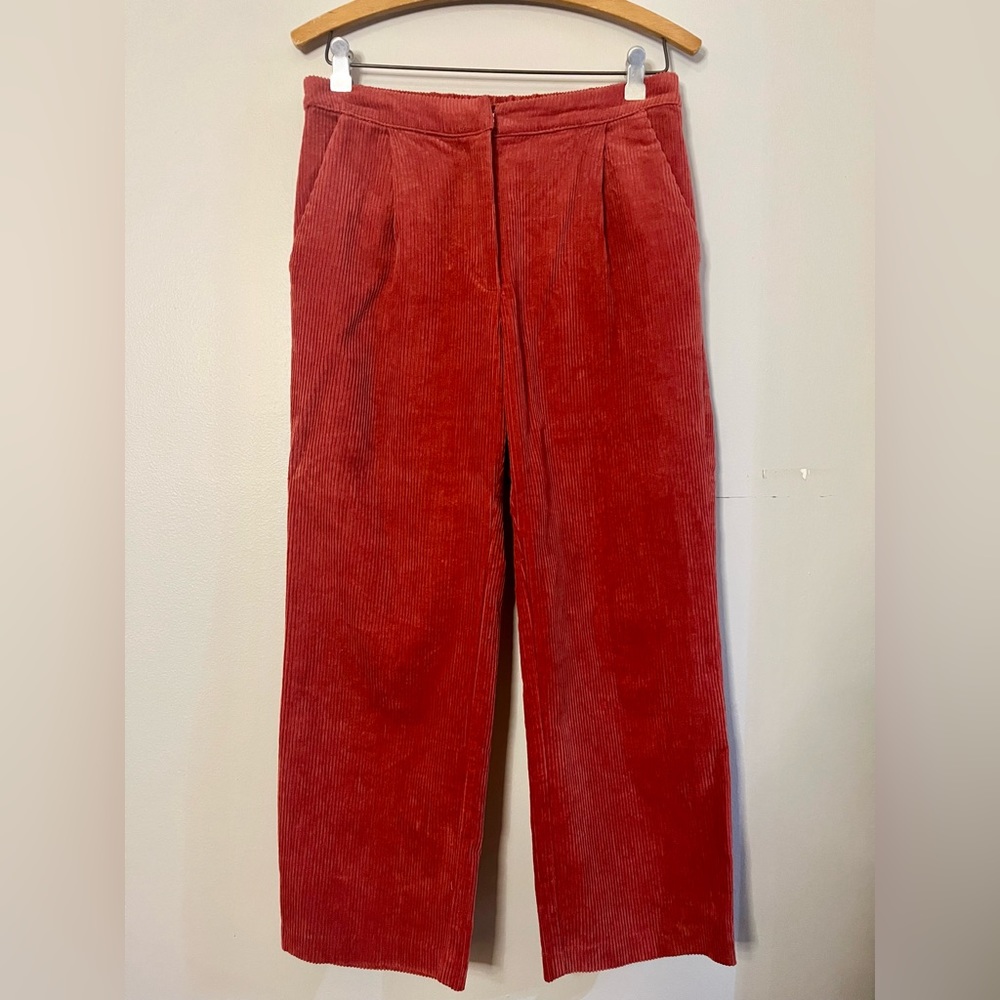 Faith & Asher Burgundy Corduroy Pants S L